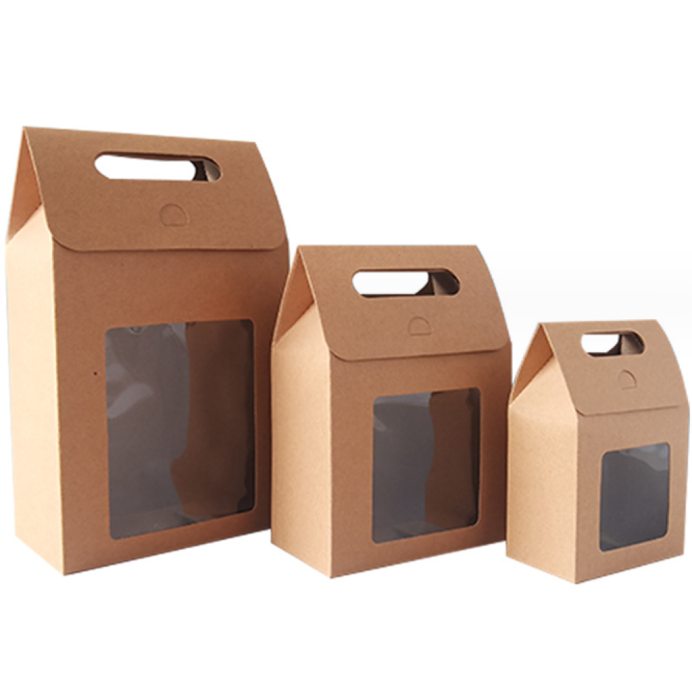 Browwn Lolly Packaging Box With Window | 10 x 6 x 15.5 CM